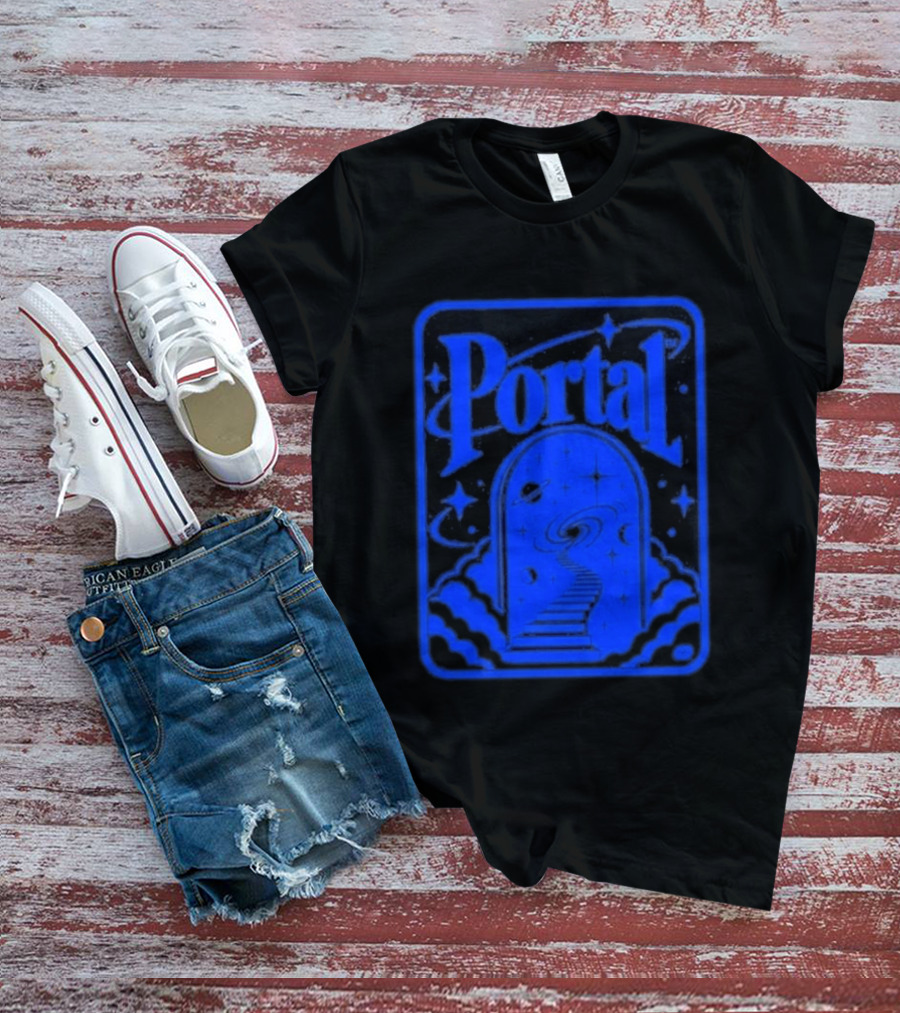 Synaptrix Labs Limited Edition Portal Cosmic Stairway Stars And Planets T-Shirt