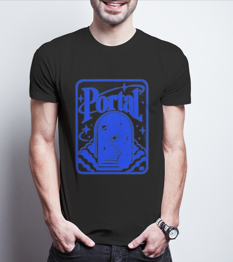 Synaptrix Labs Limited Edition Portal Cosmic Stairway Stars And Planets T-Shirt