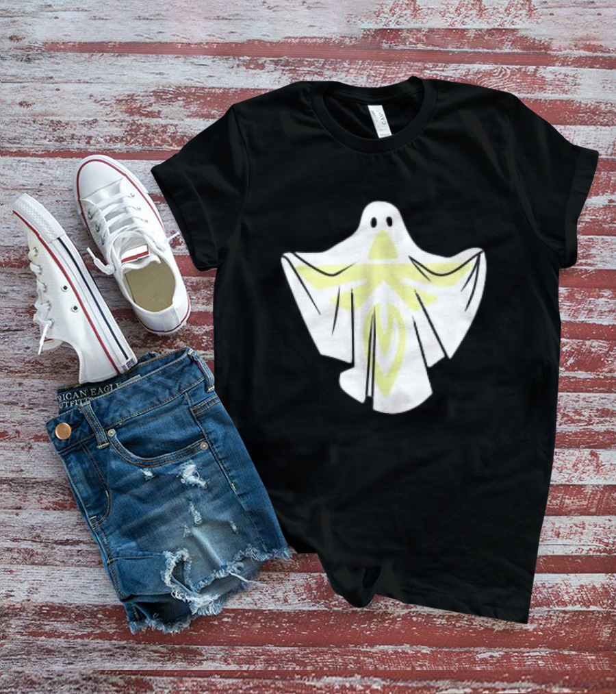 Firefly Store White Blue Ghost Halloween Space T-Shirt
