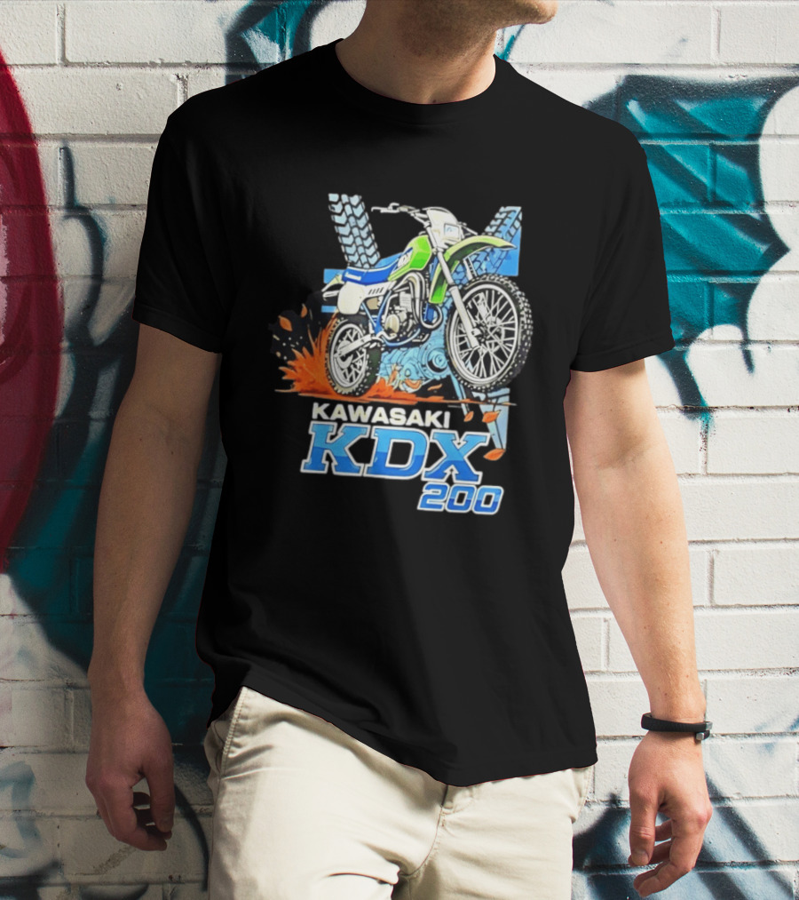 Kawasaki KDX 200 Dirt Bike Adventure Off Road T-Shirt