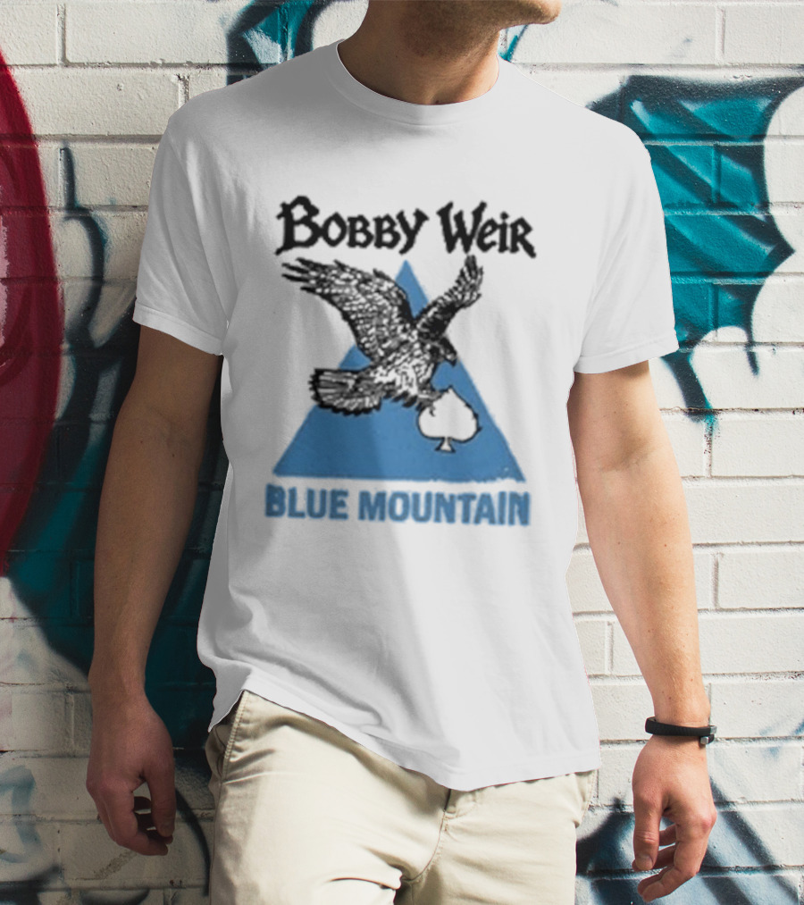 Bobby Weir Blue Mountain Eagle Spade Triangle T-Shirt