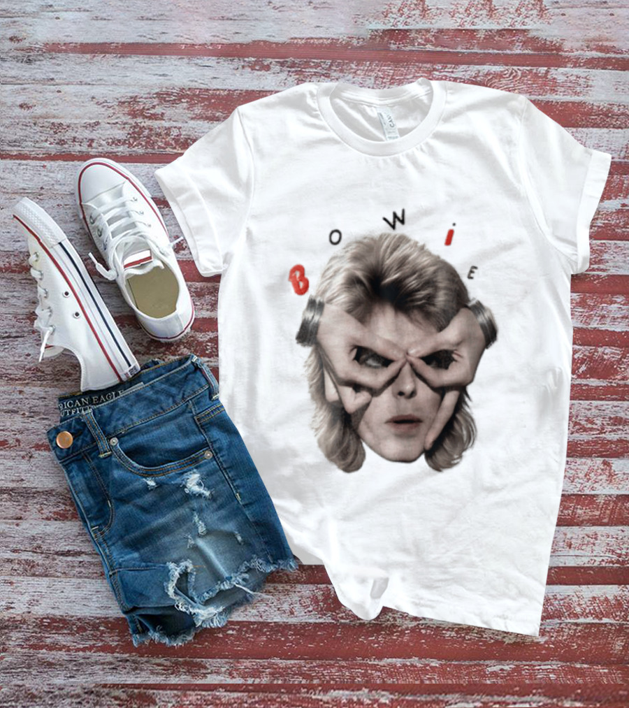 Bowie David Bowie Hands Framing Eyes Retro Music T-Shirt