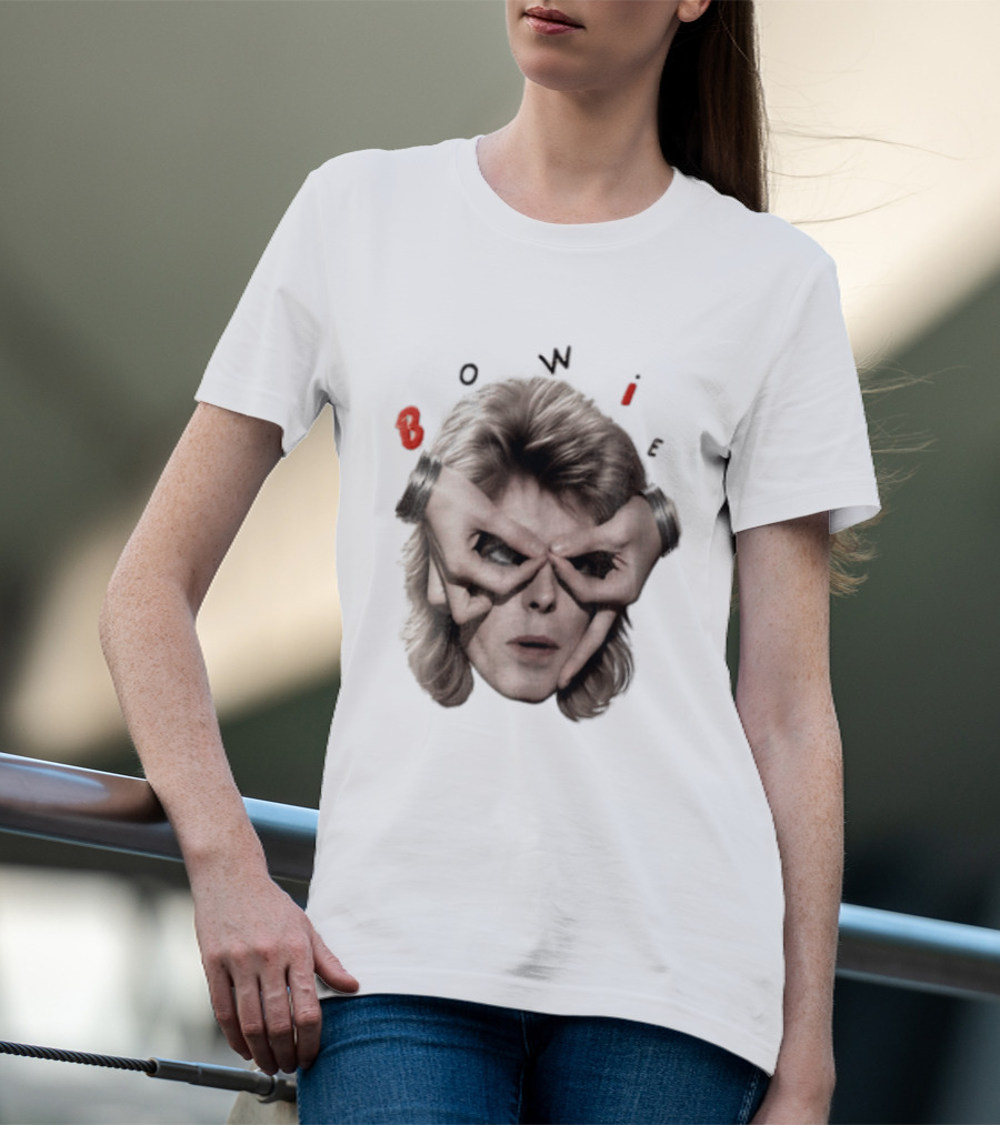 Bowie David Bowie Hands Framing Eyes Retro Music T-Shirt