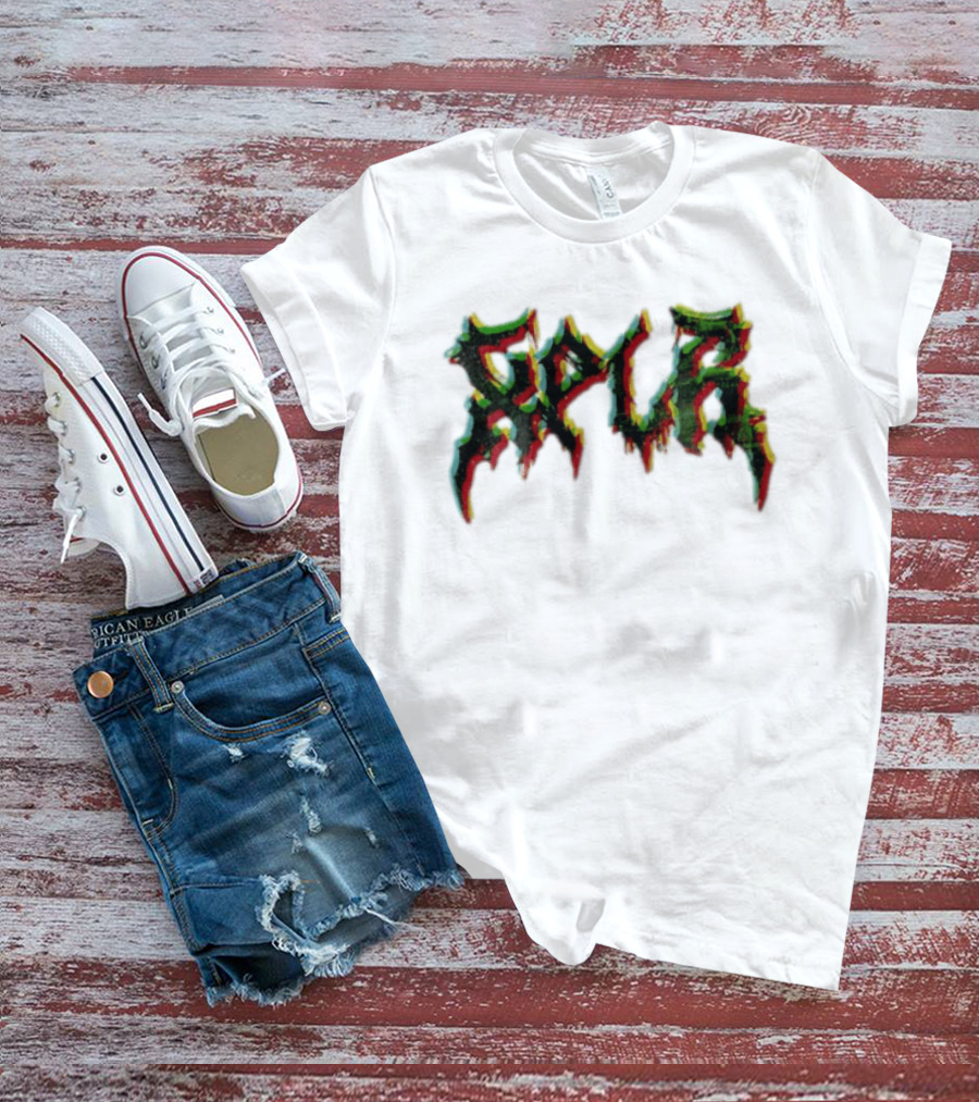 SPUR Glitchy Spiky Metal Font T-Shirt