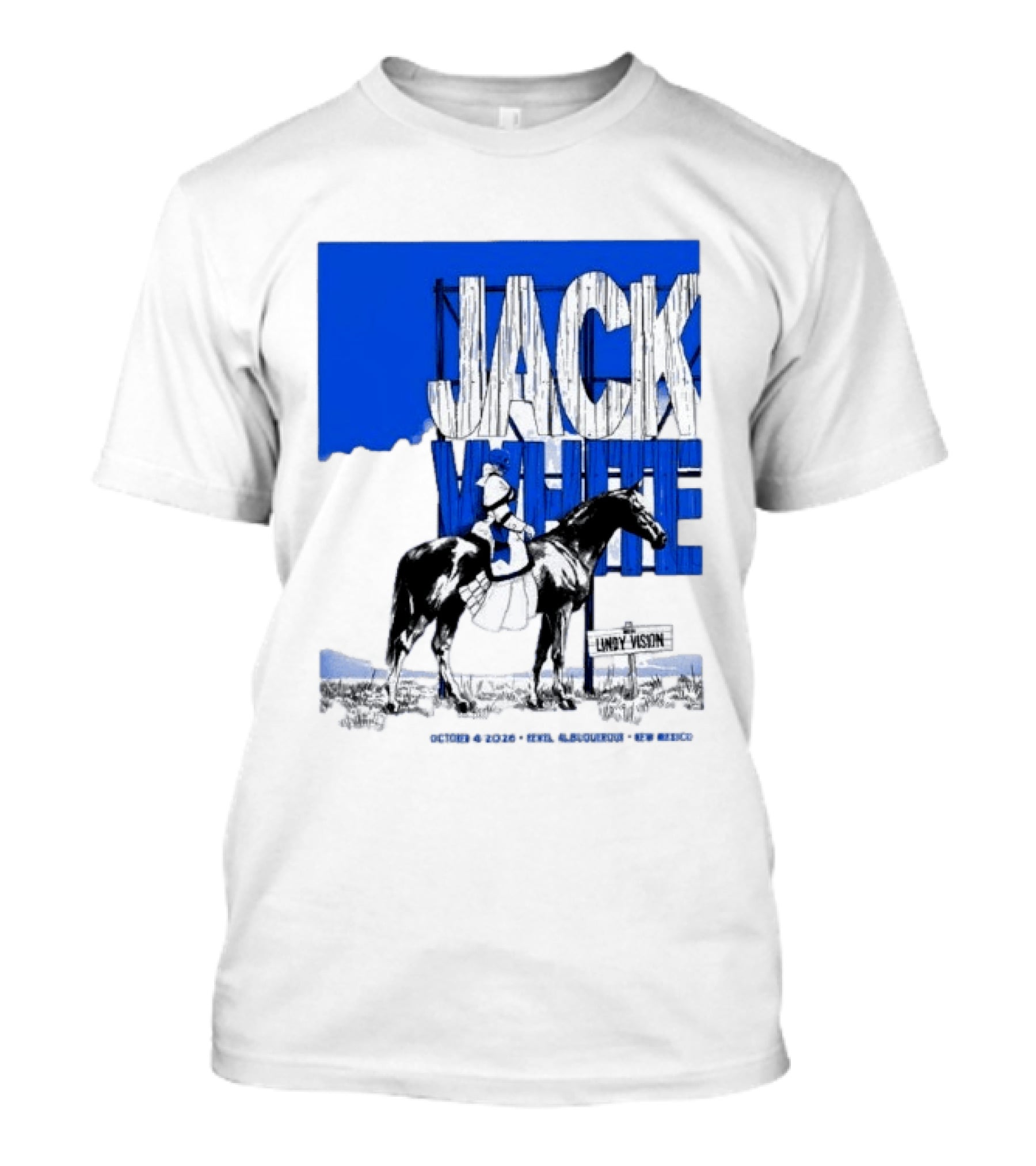 Jack White Live At Revel Entertainment Center Albuquerque October 4 2026 Lindy Vision T-Shirt