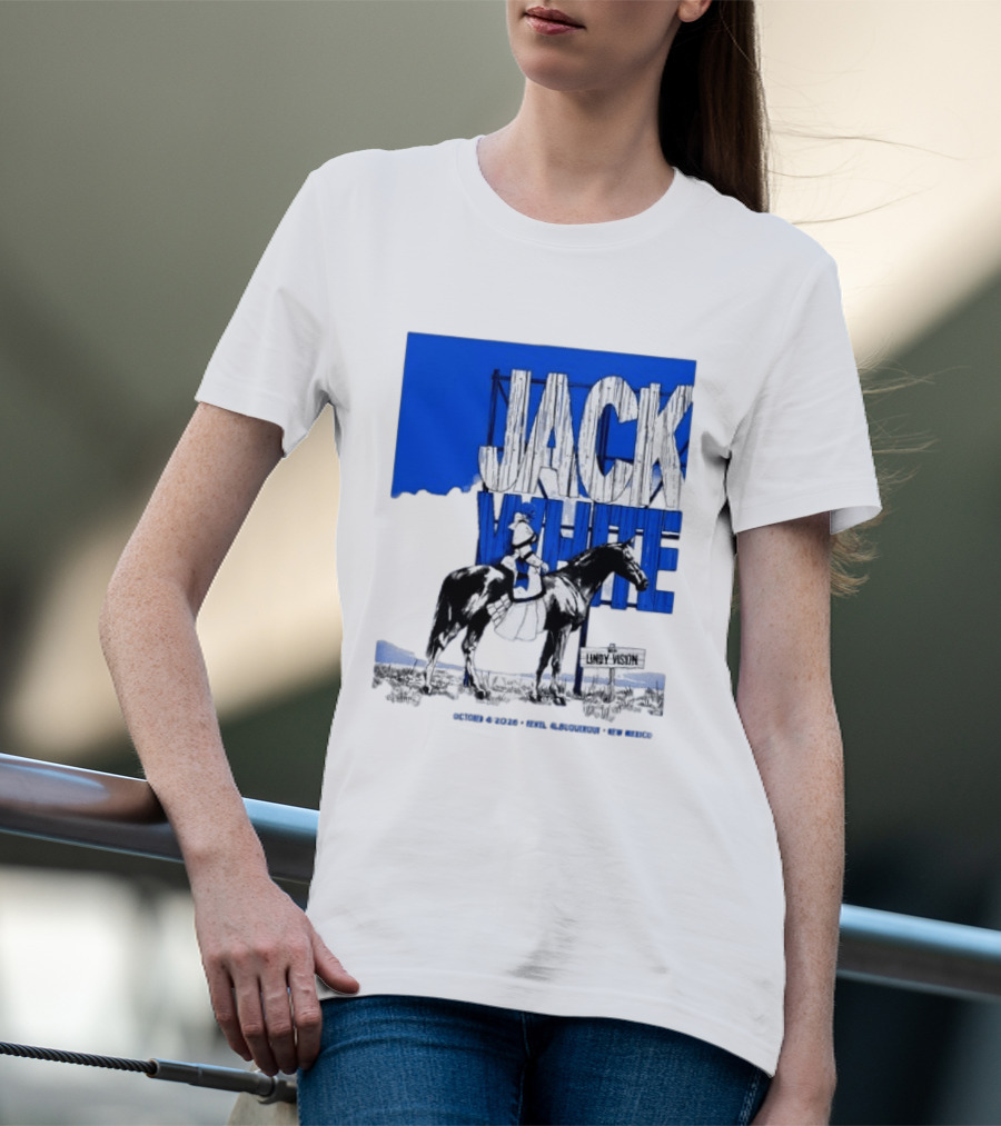 Jack White Live At Revel Entertainment Center Albuquerque October 4 2026 Lindy Vision T-Shirt
