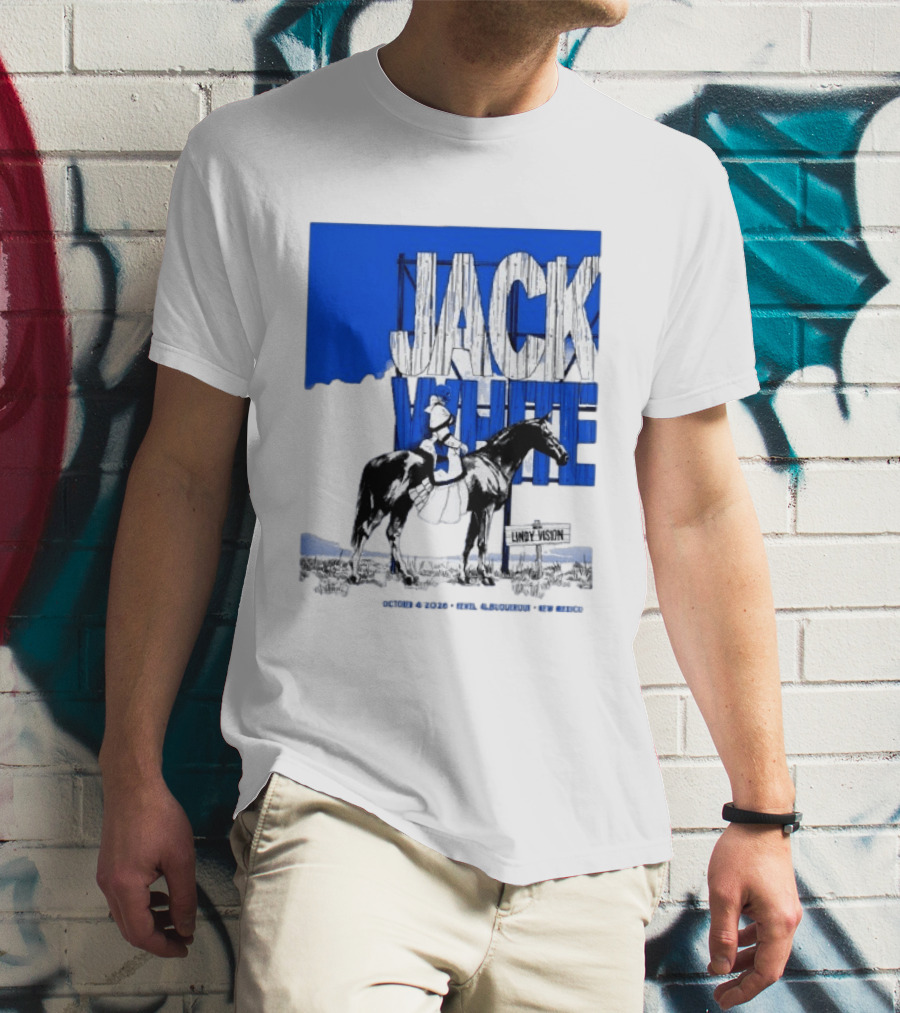 Jack White Live At Revel Entertainment Center Albuquerque October 4 2026 Lindy Vision T-Shirt
