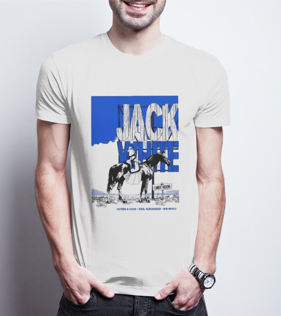 Jack White Live At Revel Entertainment Center Albuquerque October 4 2026 Lindy Vision T-Shirt
