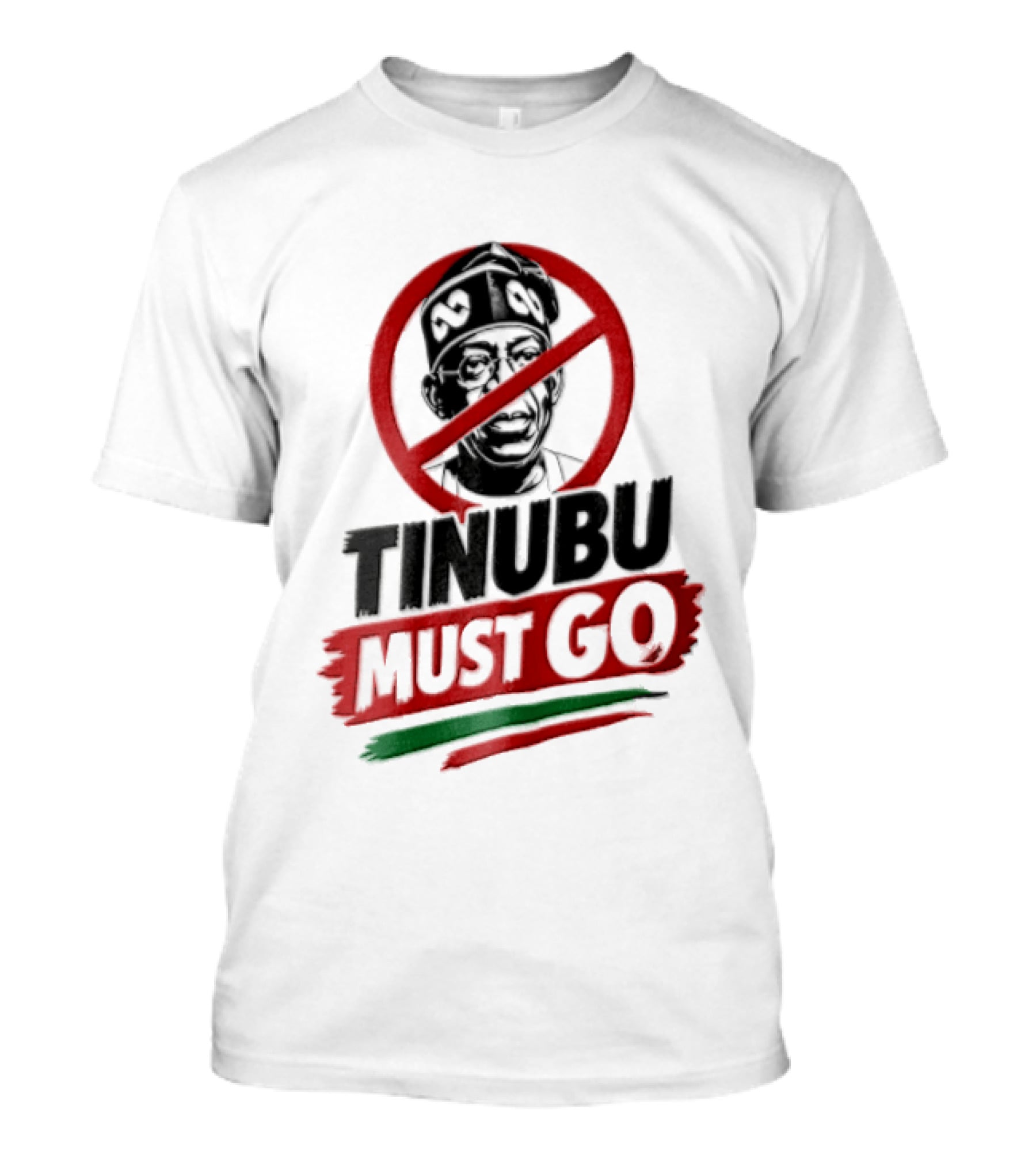 Tinubu Must Go Traditional Cap Crossed Out T-Shirt