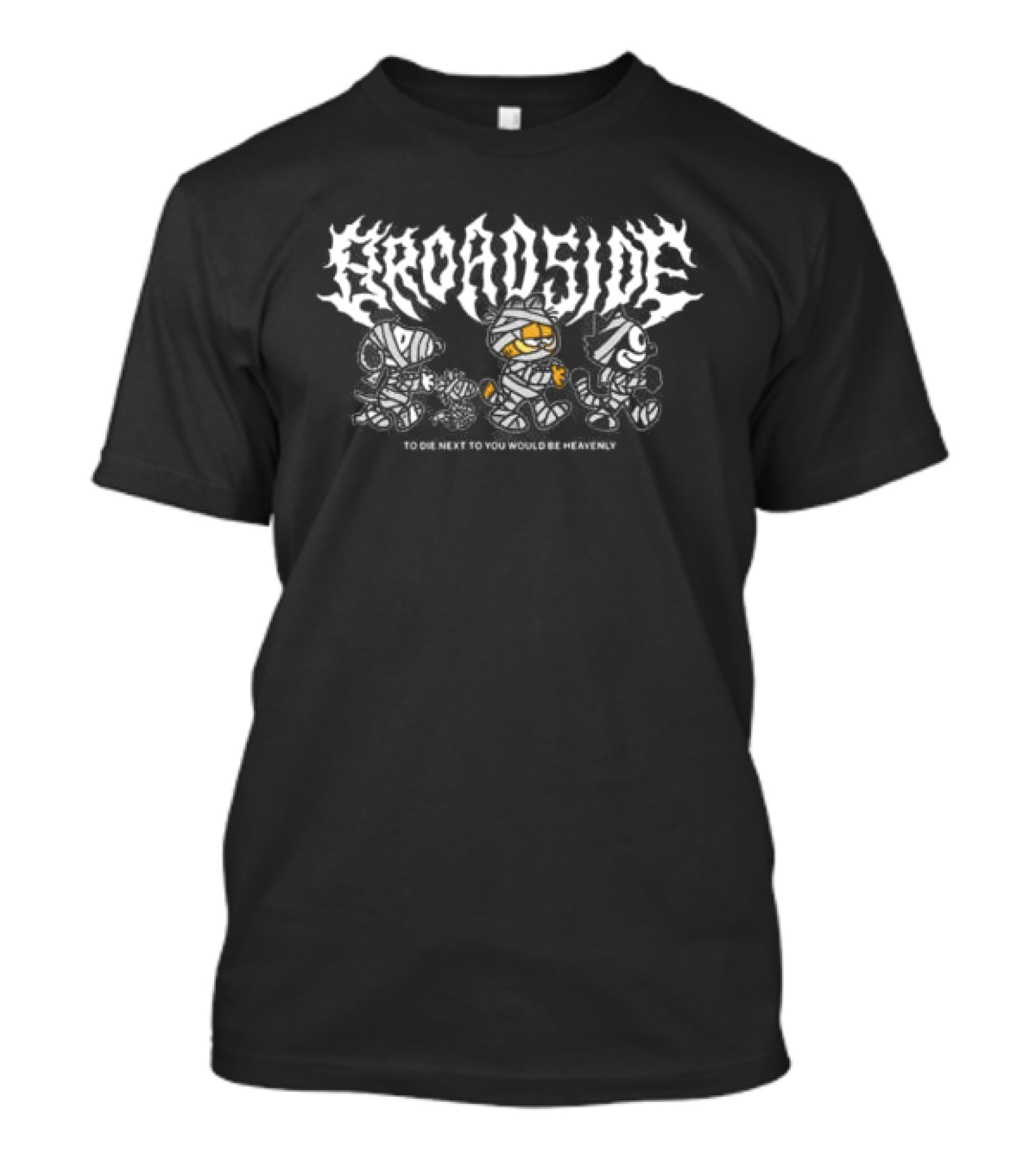 Broadside Store Undead Friends Halloween Pumpkin Flame Aesthetic T-Shirt