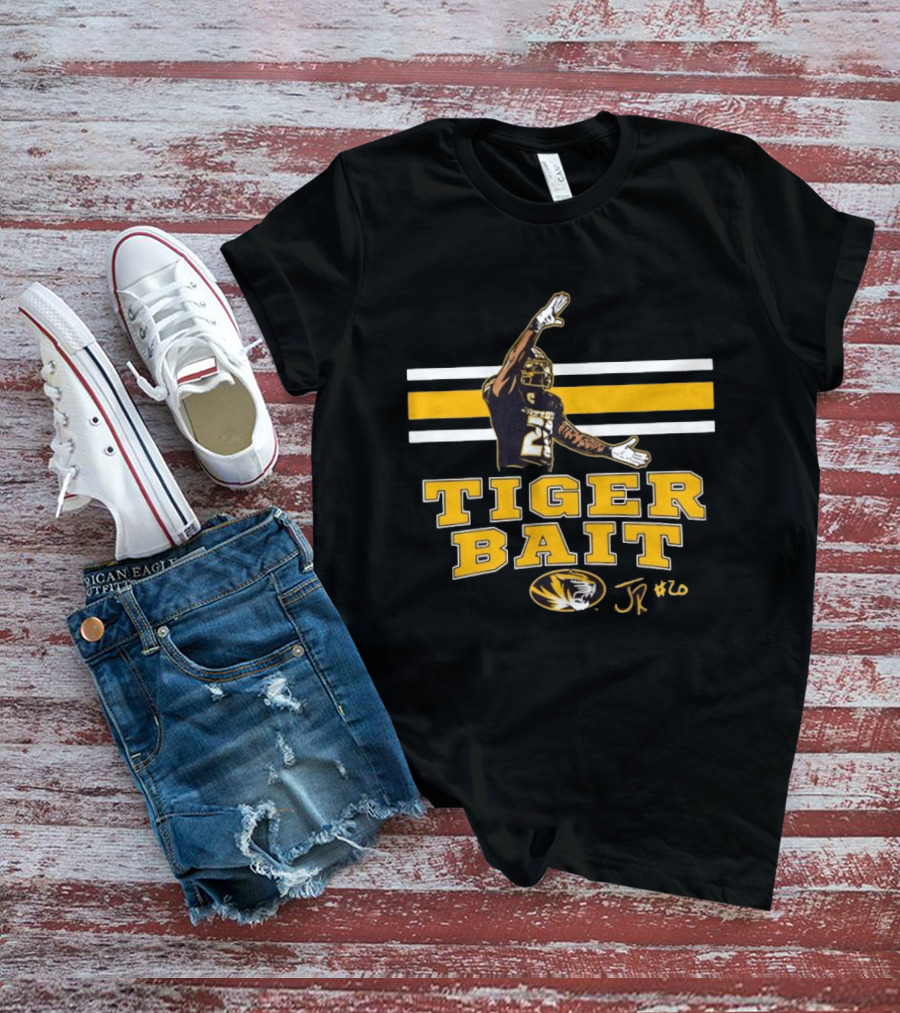 Missouri Tigers Football Tiger Bait JR #20 Jamal Roberts T-Shirt