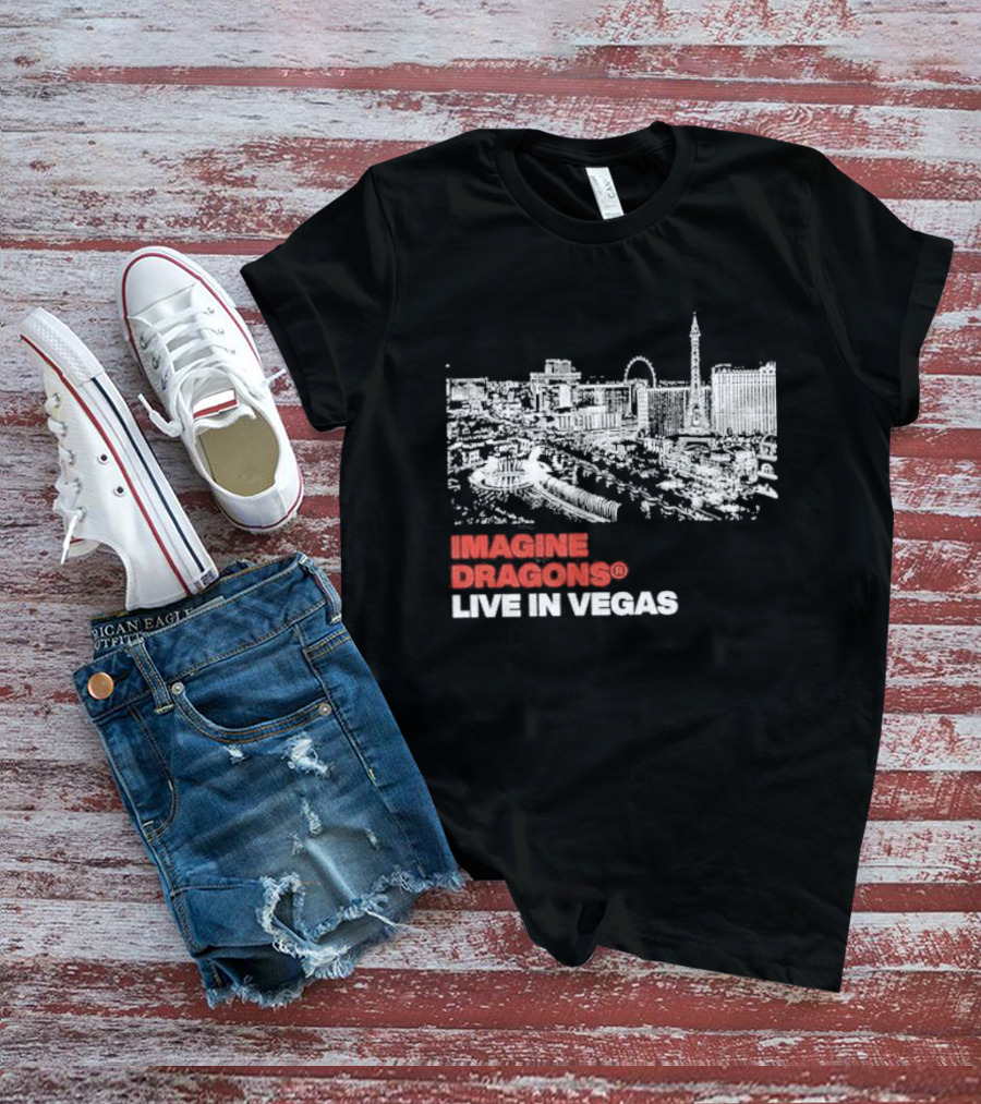 Imagine Dragons Live In Vegas Skyline Concert T-Shirt