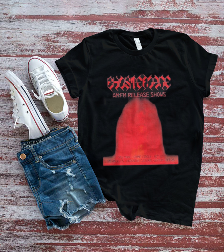 Ghostemane AM:FM Release Shows New York Stone Circle Oct 22 Los Angeles Ukrainian Cultural Center Oct 25 T-Shirt