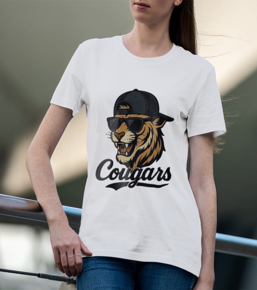 Cougars Tiger Sunglasses Baseball Cap Swagger T-Shirt
