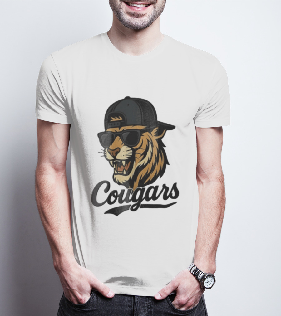 Cougars Tiger Sunglasses Baseball Cap Swagger T-Shirt