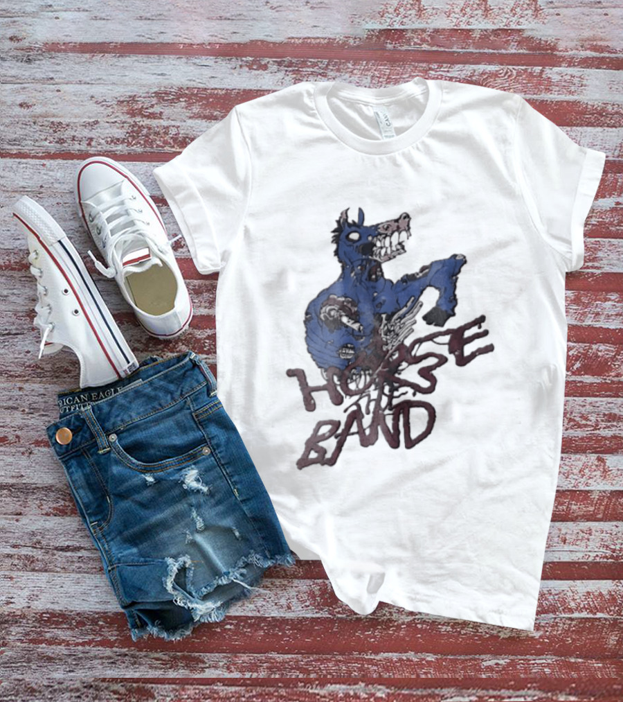 Horse The Band Zombie Horse Creature Monster T-Shirt