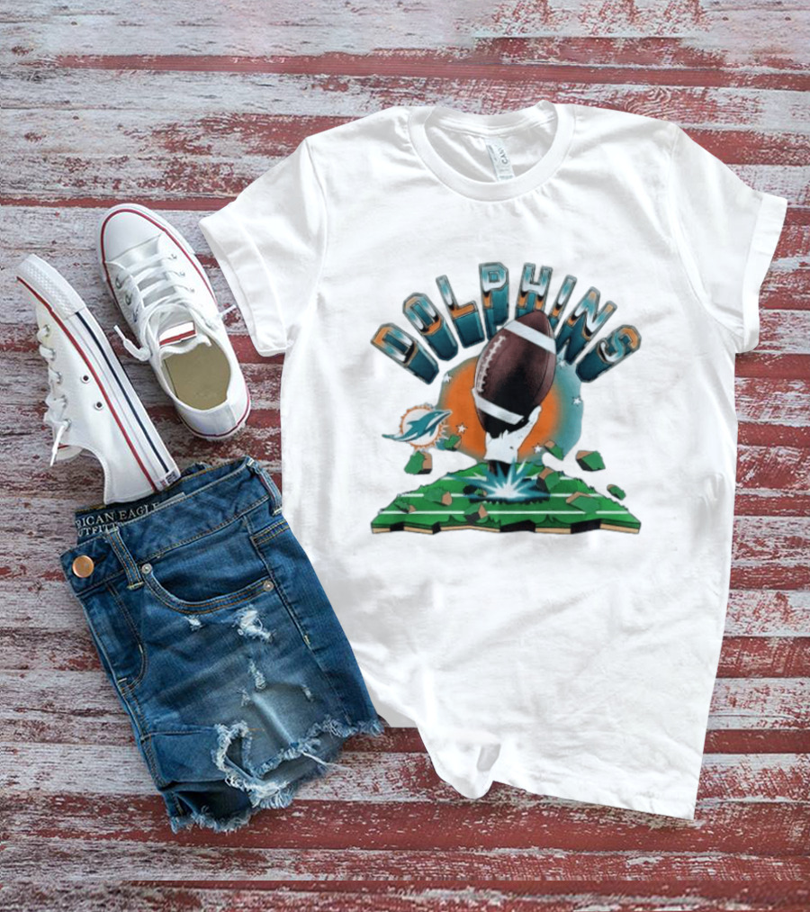 Miami Dolphins Football Explode 2026 Clubhouse T-Shirt