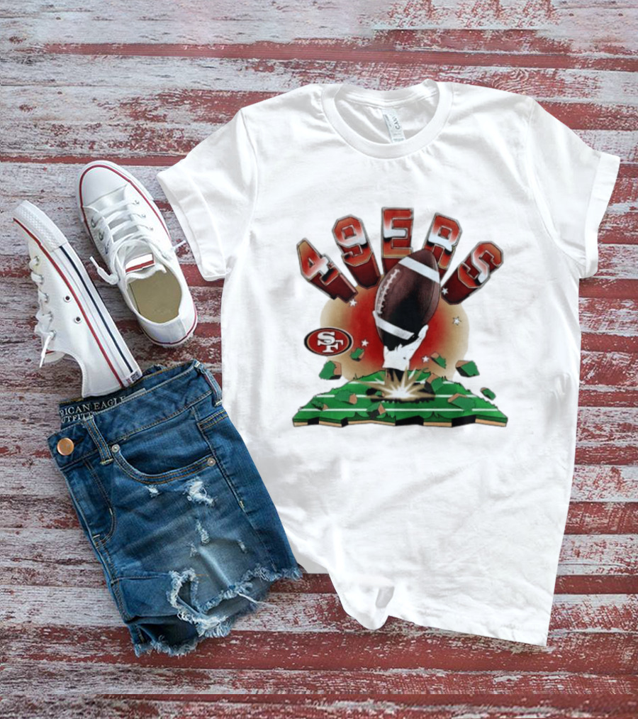 San Francisco 49ers Explosive Football 2026 Clubhouse T-Shirt