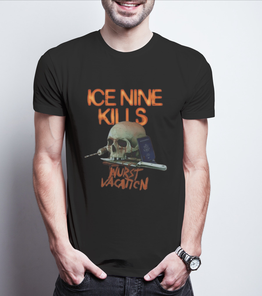 Ice Nine Kills Skull Passport Wurst Vacation T-Shirt