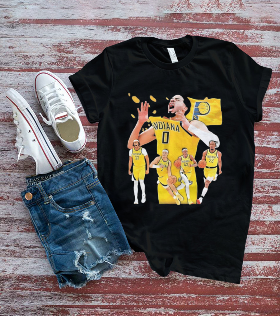 Indiana Pacers Players Collage NBA 2026 Pacer T-Shirt