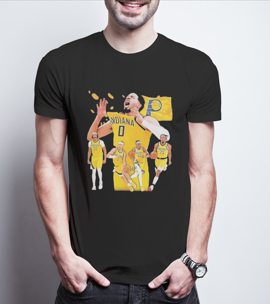 Indiana Pacers Players Collage NBA 2026 Pacer T-Shirt