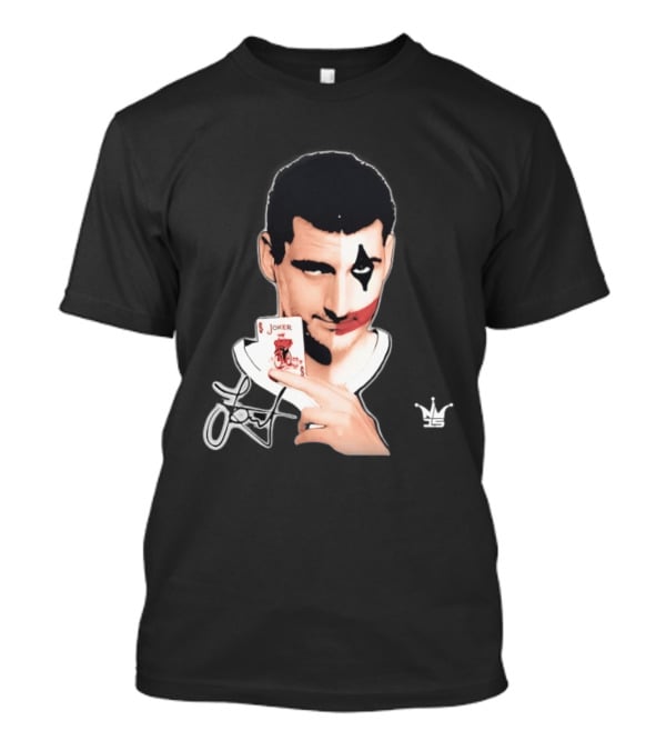 Joker Face Nikola Jokic Playing Card Denver Nuggets T-Shirt