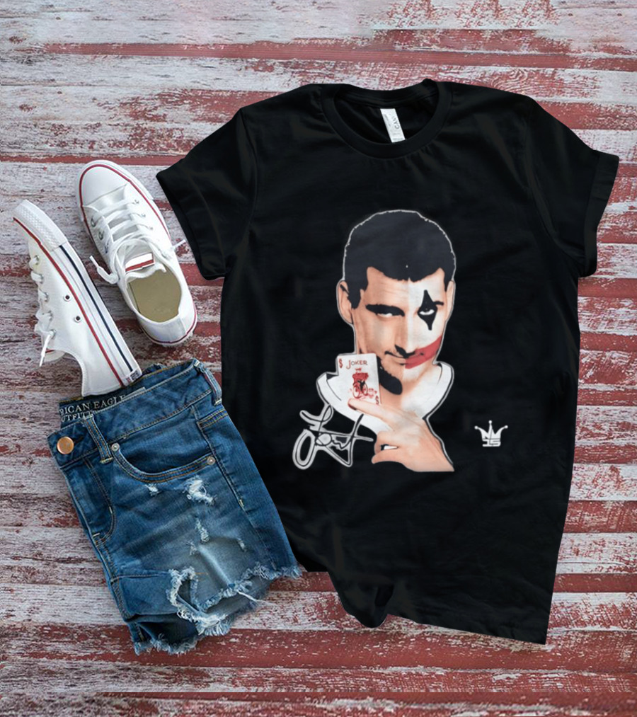 Joker Face Nikola Jokic Playing Card Denver Nuggets T-Shirt