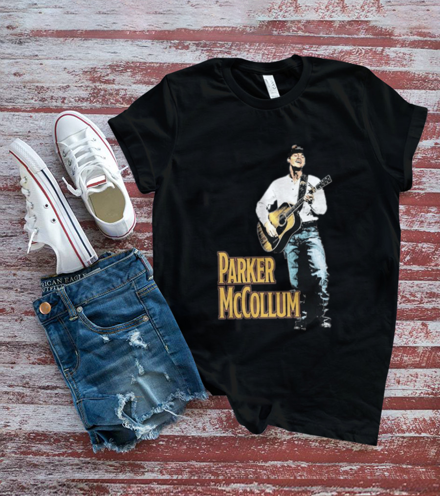 Parker McCollum Acoustic Performance Deluxe Guitar Photo T-Shirt