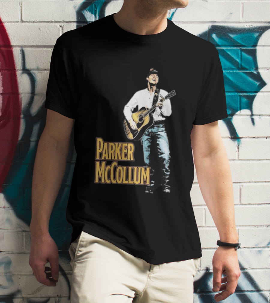 Parker McCollum Acoustic Performance Deluxe Guitar Photo T-Shirt