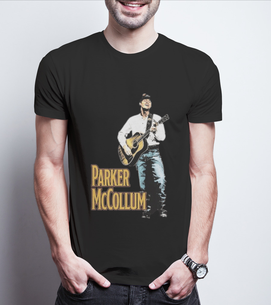 Parker McCollum Acoustic Performance Deluxe Guitar Photo T-Shirt