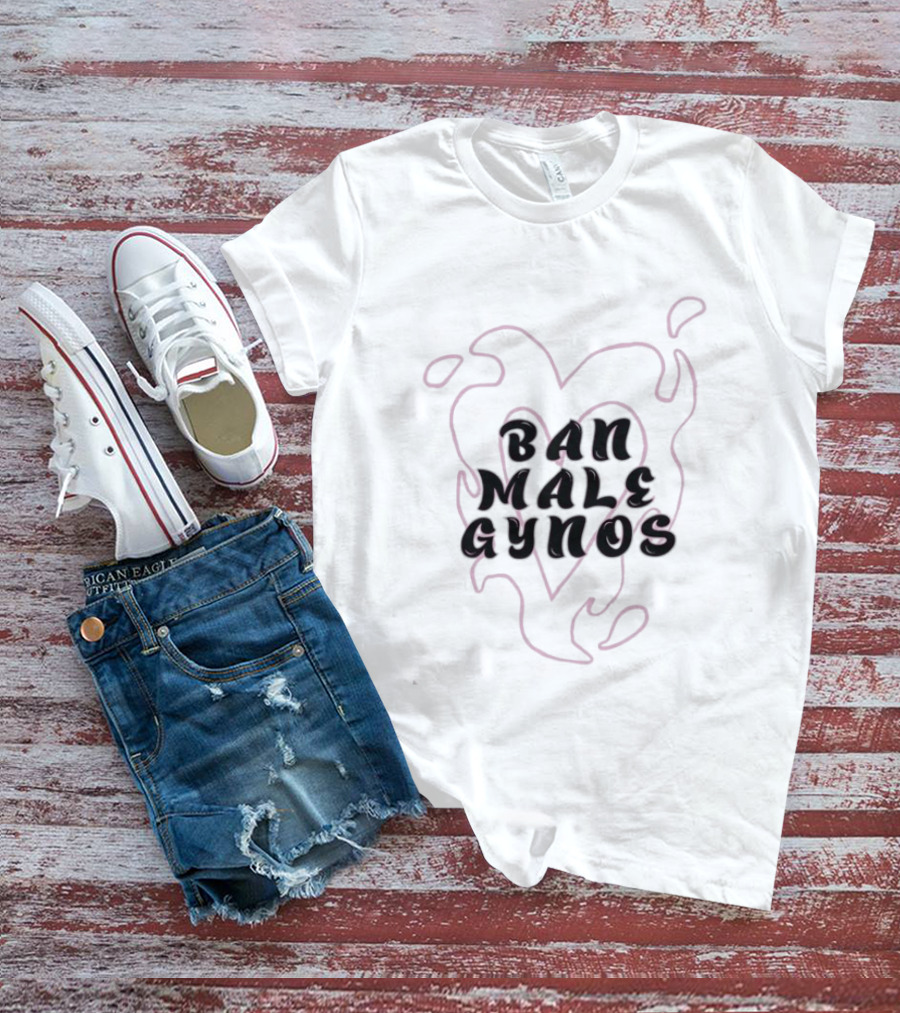 Ban Male Gynos Heart Shape Flame T-Shirt