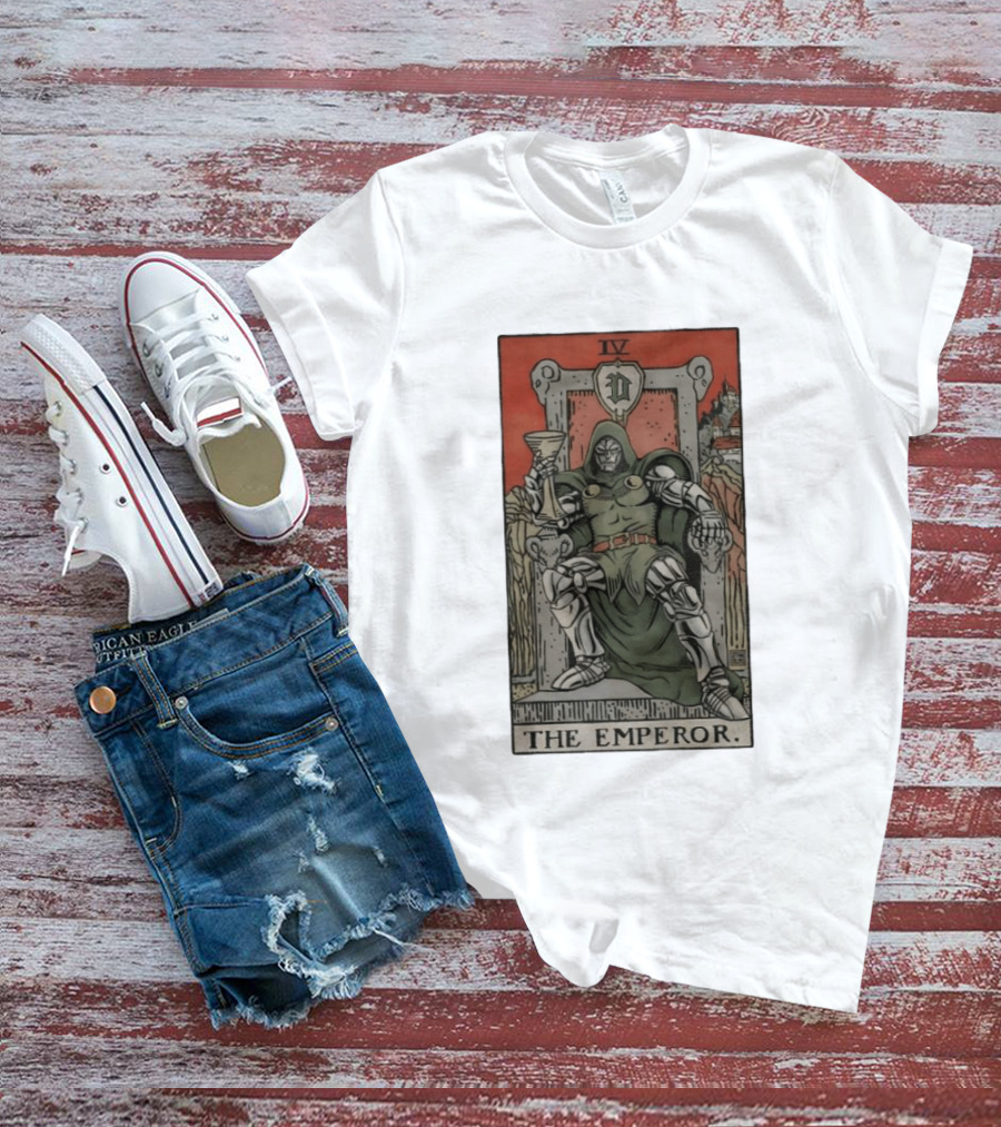 Doctor Doom IV Tarot Card The Emperor Marvel T-Shirt