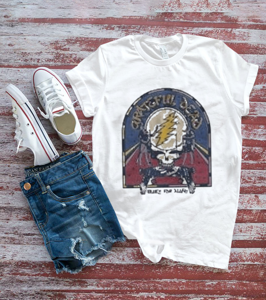 Grateful Dead Blues For Allah Skull Lightning Bolt T-Shirt