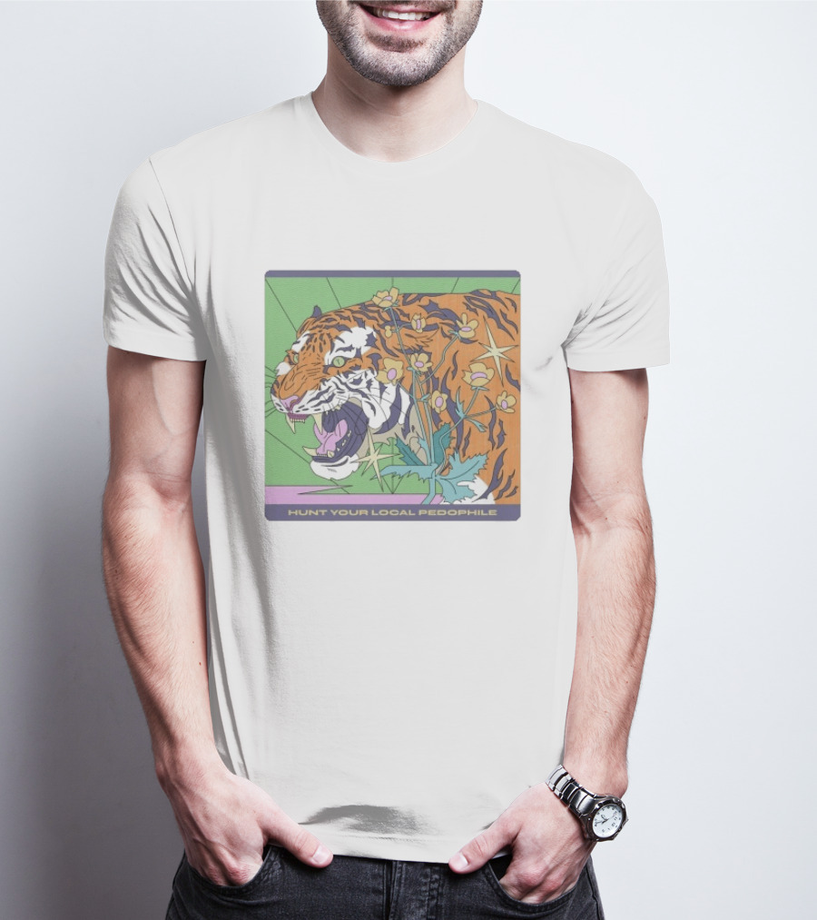 Hunt Your Local Pedophile Tiger Vintage Wildcat T-Shirt