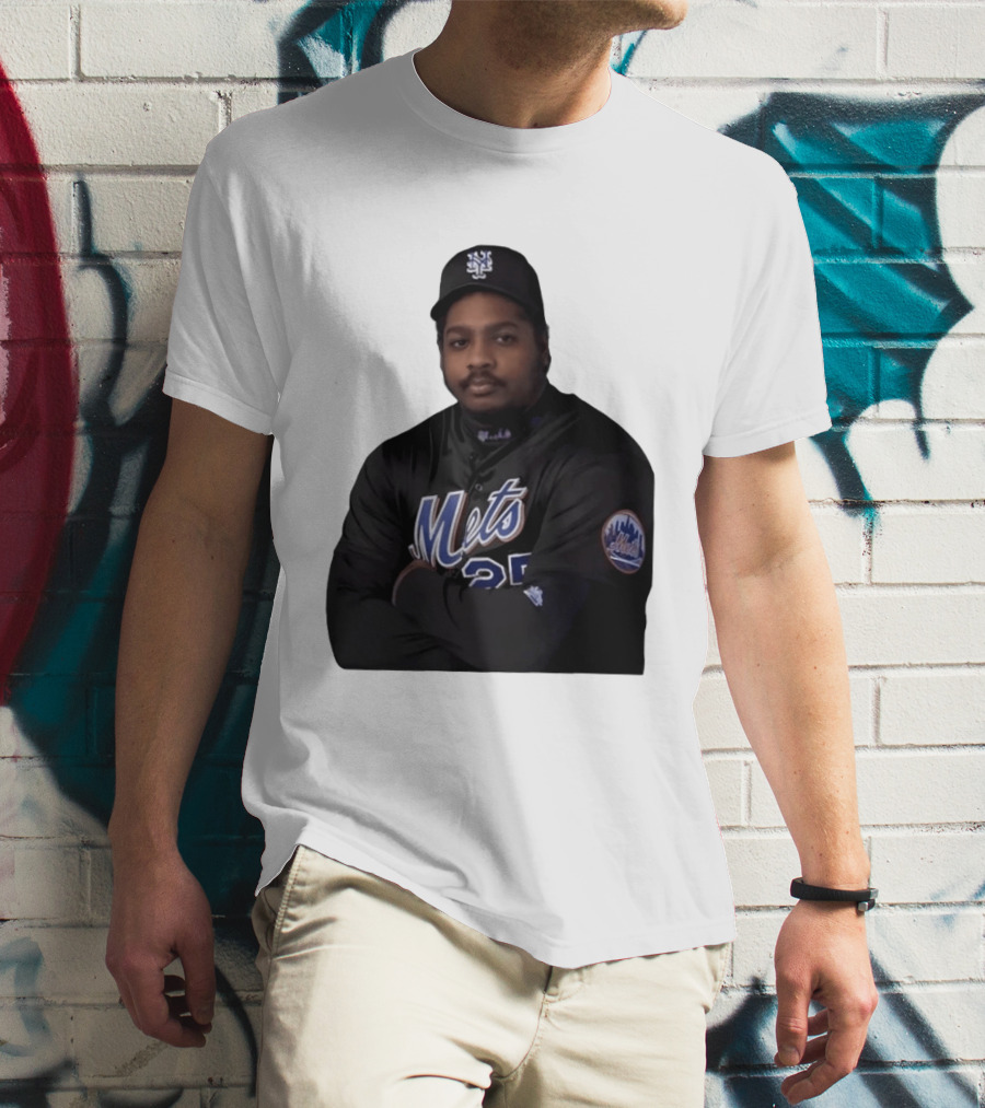 New York Mets Baseball Player 25 MLB Jersey Black T-Shirt