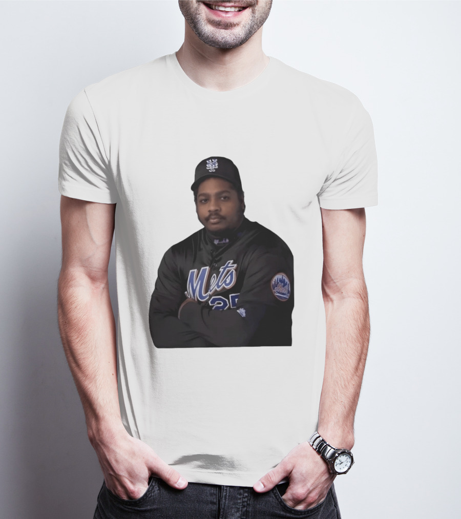 New York Mets Baseball Player 25 MLB Jersey Black T-Shirt