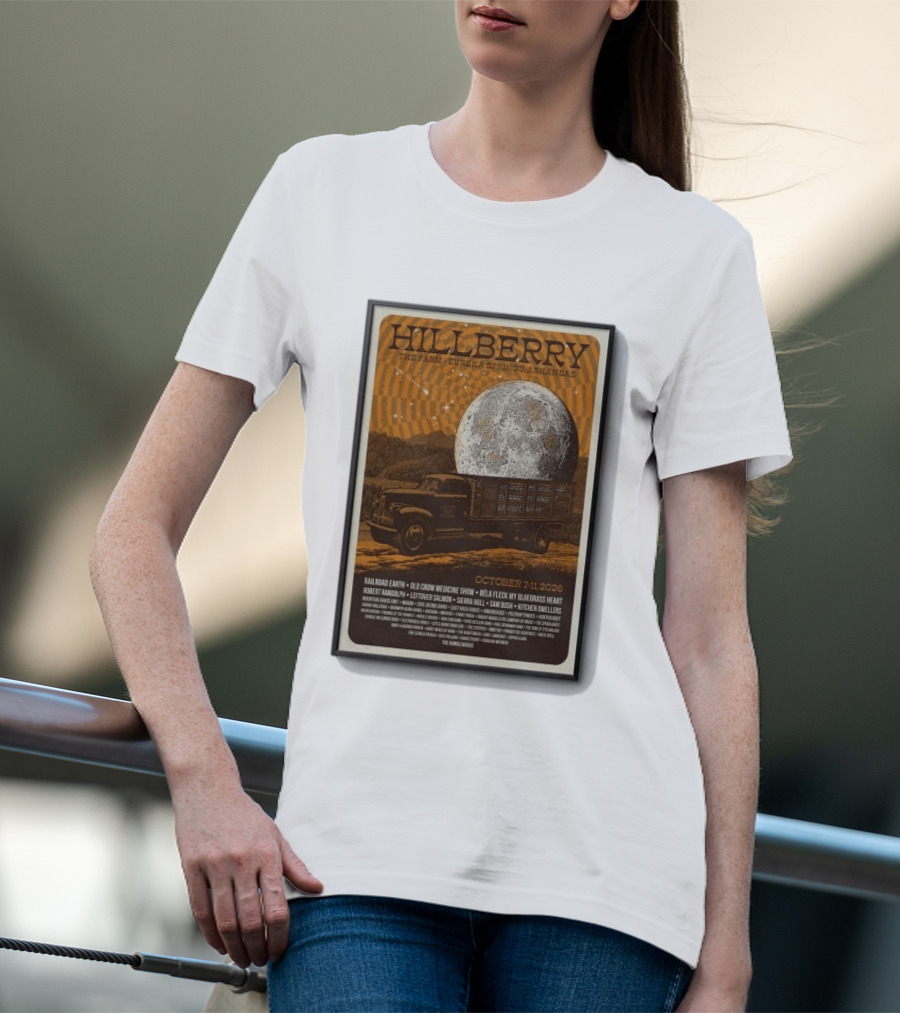 Hillberry Festival 2026 The Farm Eureka Springs Arkansas October 7 11 Railroad Earth Old Crow Medicine Show Bella Fleck T-Shirt