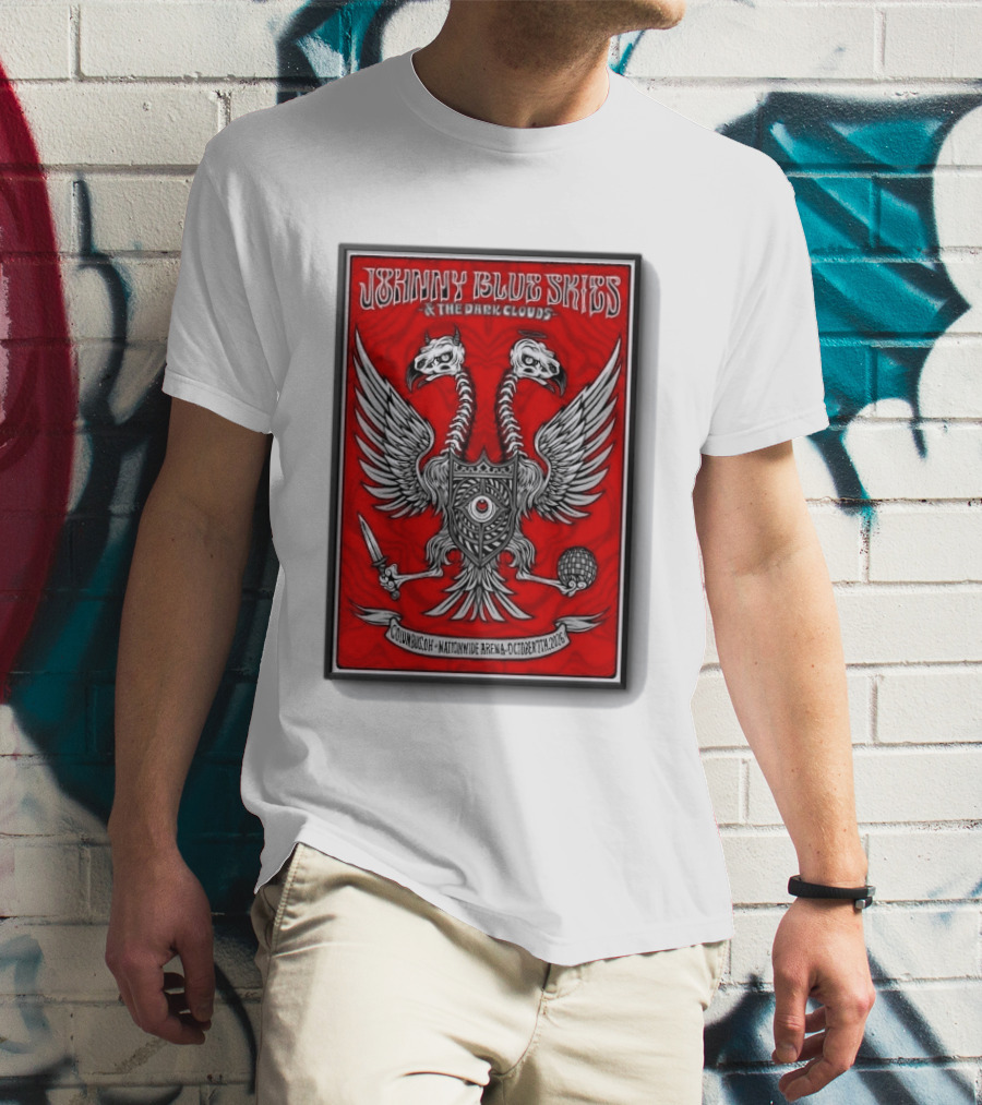 Johnny Blue Skies And The Dark Clouds Nationwide Arena Columbus OH October 7 2026 Two Headed Eagle T-Shirt