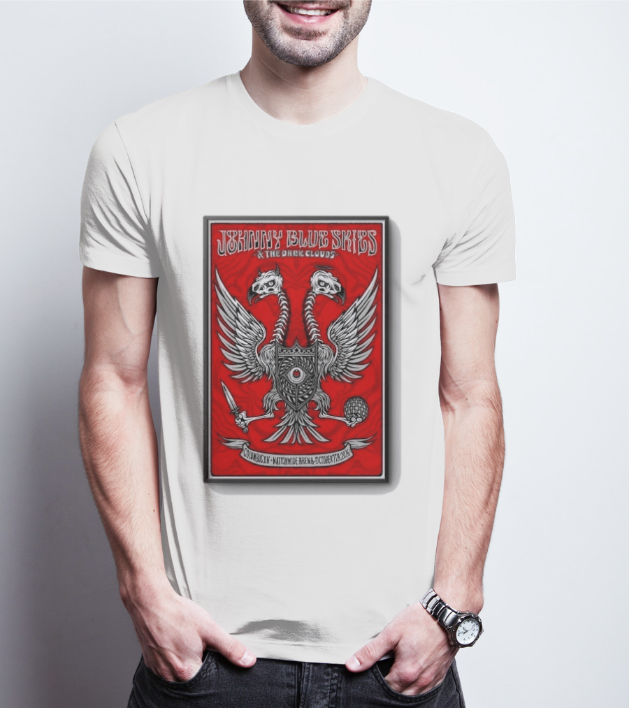 Johnny Blue Skies And The Dark Clouds Nationwide Arena Columbus OH October 7 2026 Two Headed Eagle T-Shirt
