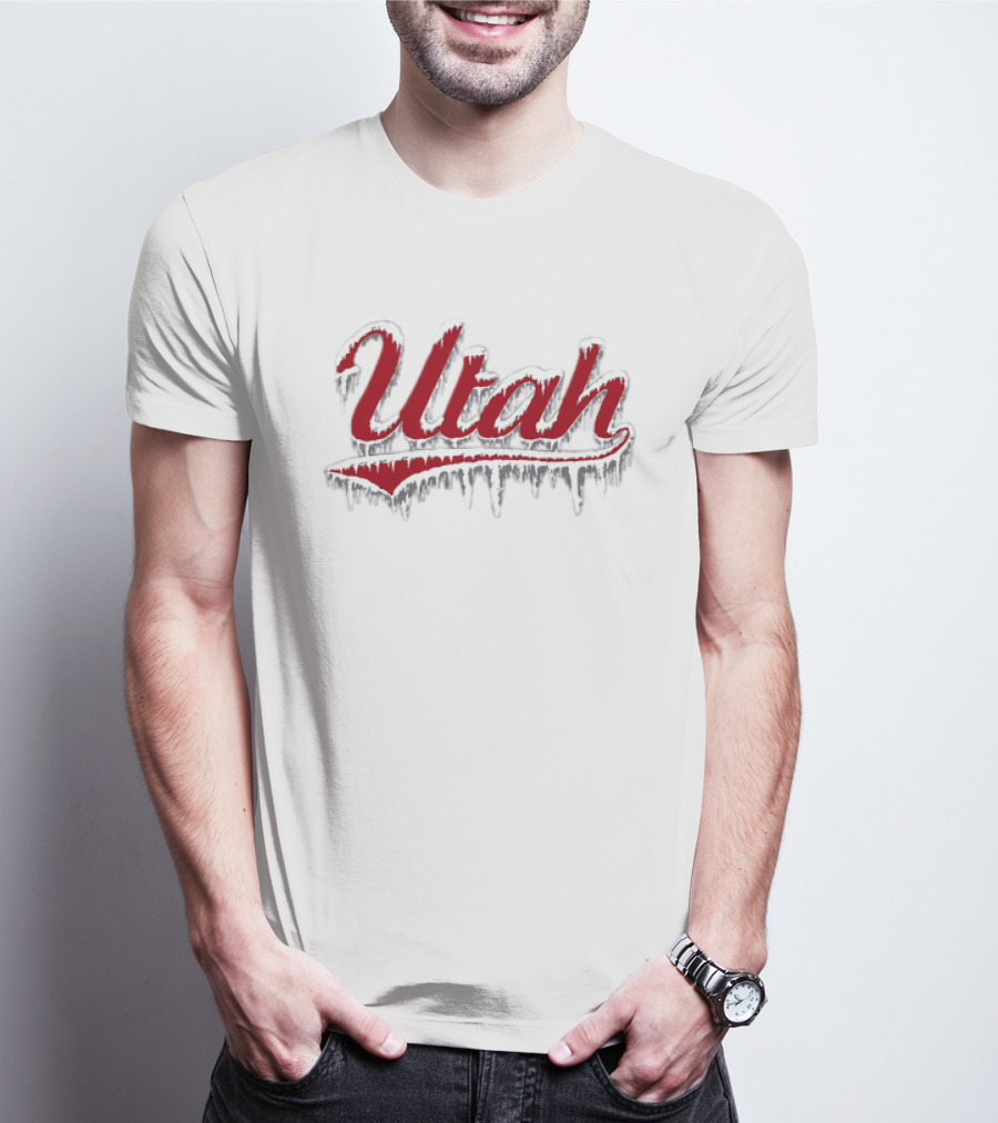 Utah Ice Out Frozen Lettering T-Shirt