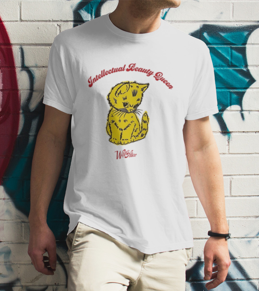 Wolf Alice Intellectual Beauty Queen Cat Drawing T-Shirt