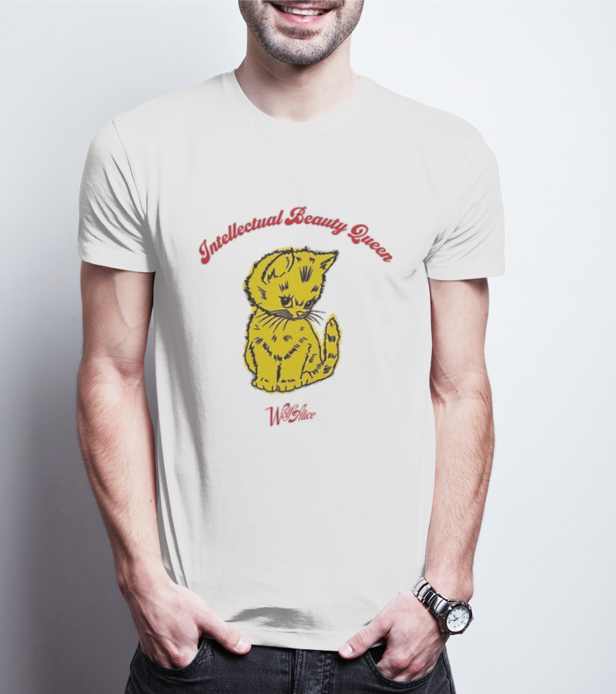 Wolf Alice Intellectual Beauty Queen Cat Drawing T-Shirt