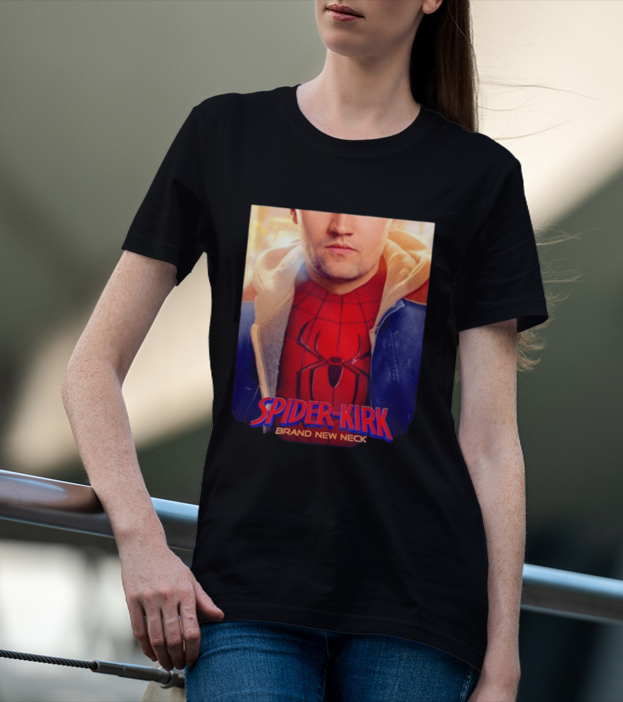 Spider Kirk Brand New Neck Spider Man X Charlie Kirk T-Shirt