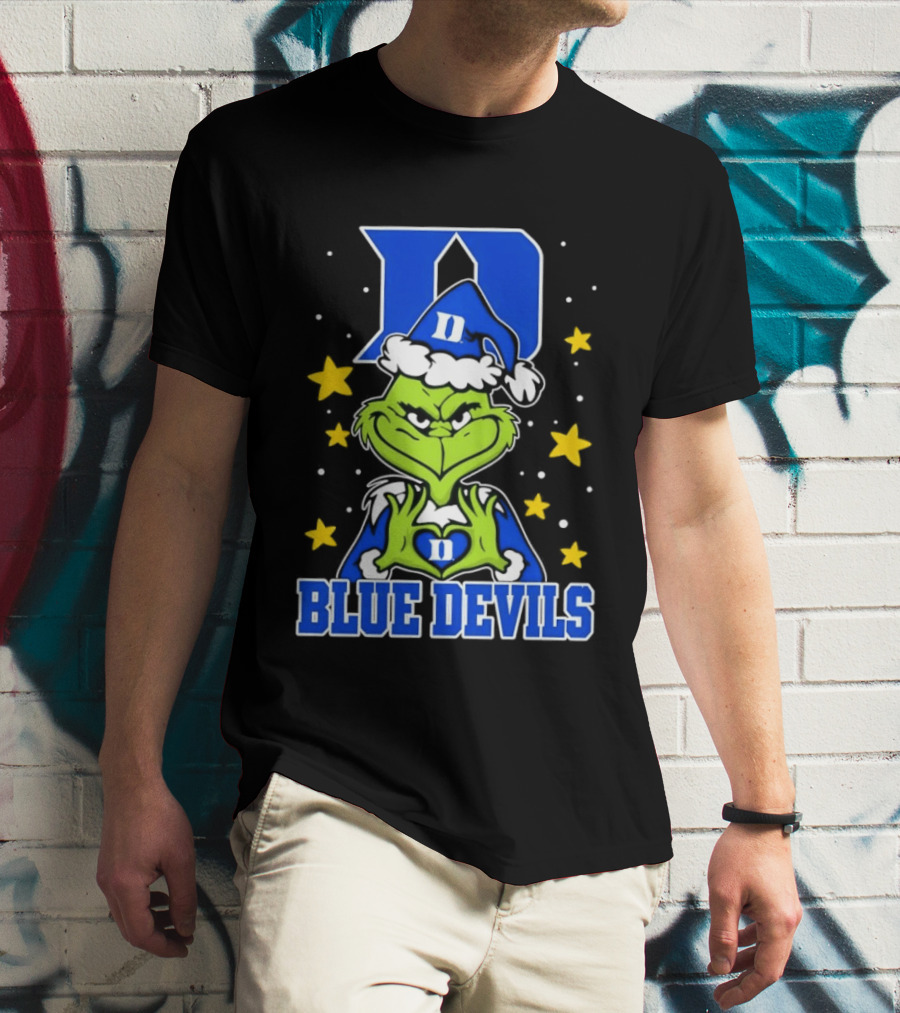 Grinch Christmas Duke Blue Devils NCAA T-Shirt
