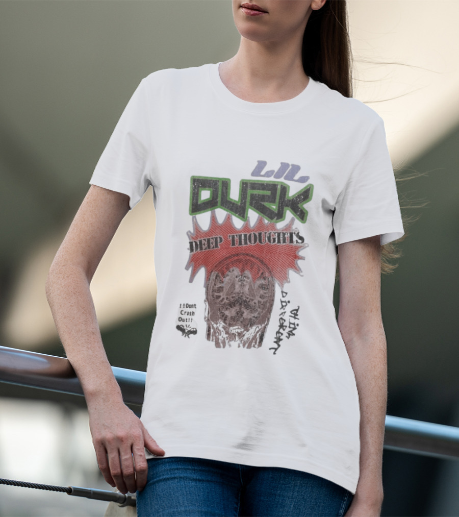 Lil Durk Deep Thoughts 100% Crash Out Brain Power Vortex T-Shirt