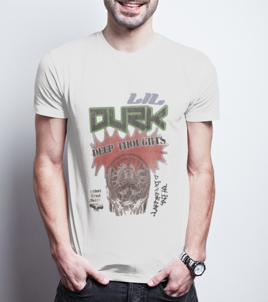 Lil Durk Deep Thoughts 100% Crash Out Brain Power Vortex T-Shirt
