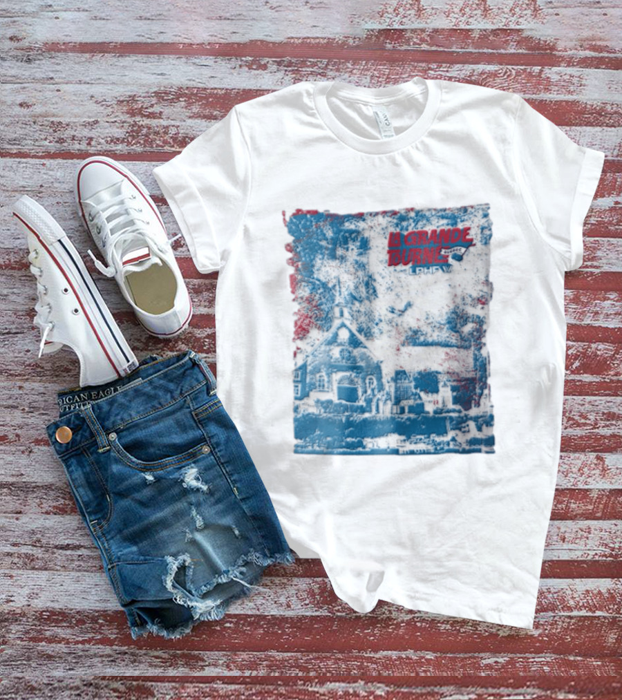 Lphf La Grande Tournee Quebec City Skyline Church Buildings T-Shirt
