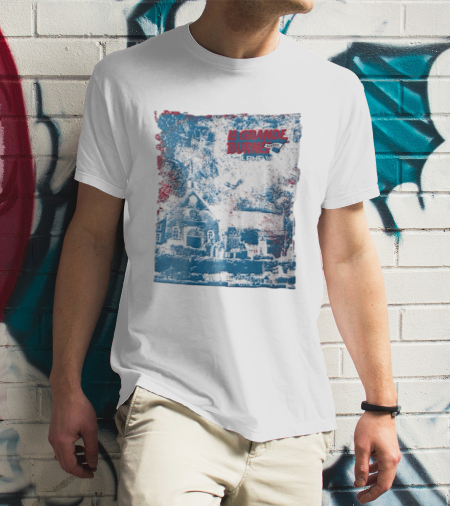 Lphf La Grande Tournee Quebec City Skyline Church Buildings T-Shirt