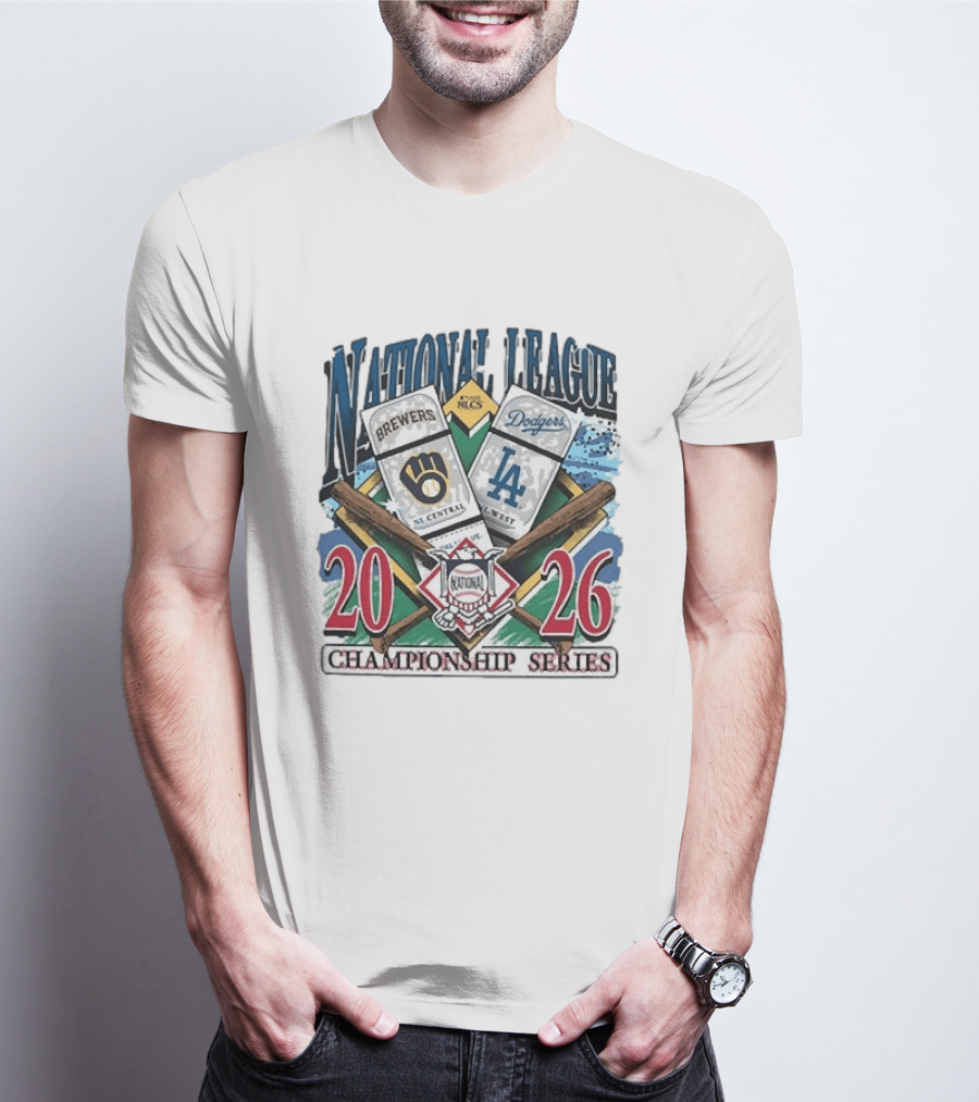 Milwaukee Brewers Los Angeles Dodgers 2026 National League Championship Series Matchup T-Shirt
