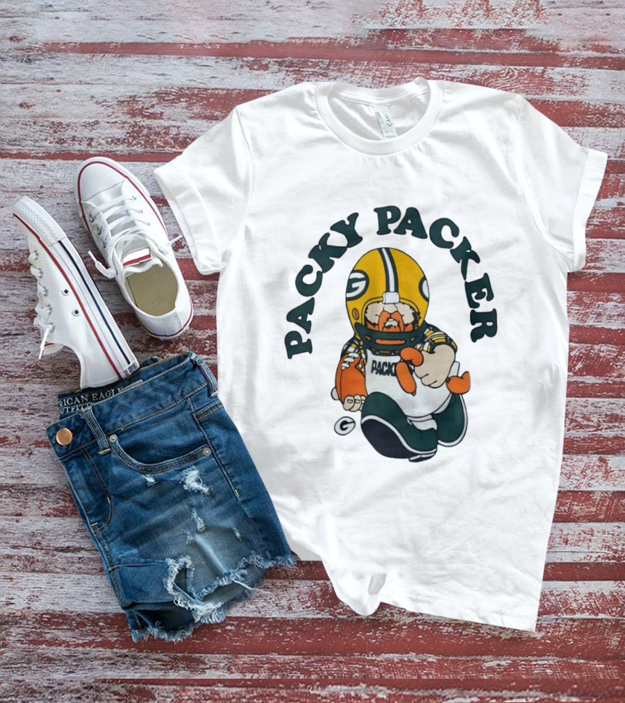 Packy Packer Green Bay Packers Football T-Shirt